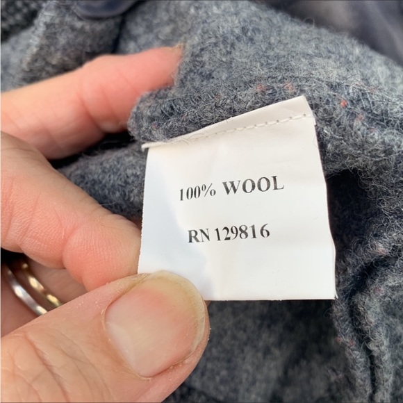 Venario Boiled wool blazer Gray - Picture 11 of 11